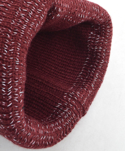 ROOPTOKYO（ループトウキョウ）の「Reflective Beanie（ニットキャップ/ビーニー・メンズ・ブラック/ネイビー/バーガンディー・FREE）」の5枚目の写真