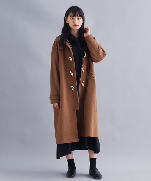 MERLOT IKYU(メルローイキュウ)の「ダッフルロングコート2270(ダッフルコート)」|ブラウン