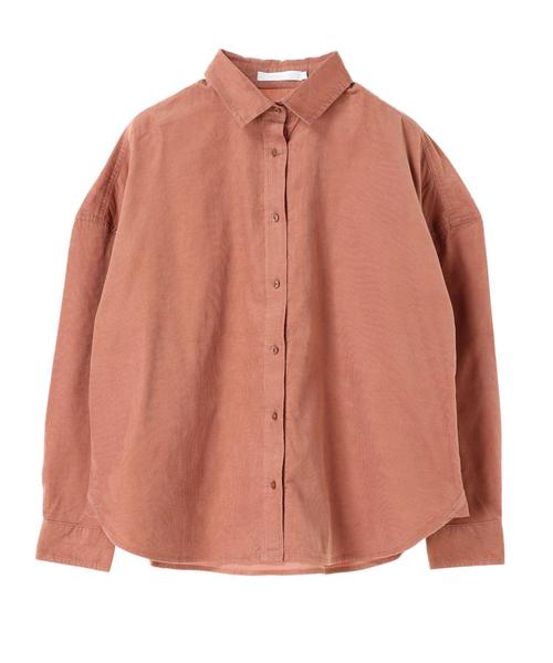 AMERICAN HOLIC(アメリカンホリック)の「ベーシック2WAY コール天シャツ(シャツ/ブラウス・レディース・チャコールグレー/ブルー/ピンクベージュ/アイボリー/ベージュ系その他・M/L)」の15枚目の写真