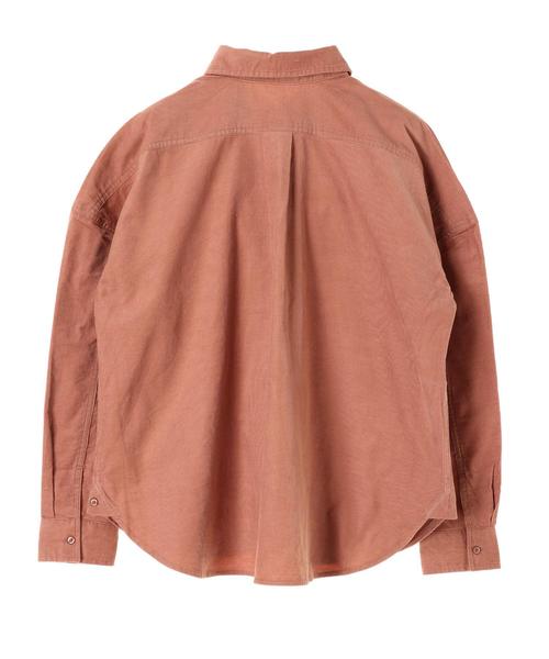 AMERICAN HOLIC(アメリカンホリック)の「ベーシック2WAY コール天シャツ(シャツ/ブラウス・レディース・チャコールグレー/ブルー/ピンクベージュ/アイボリー/ベージュ系その他・M/L)」の9枚目の写真