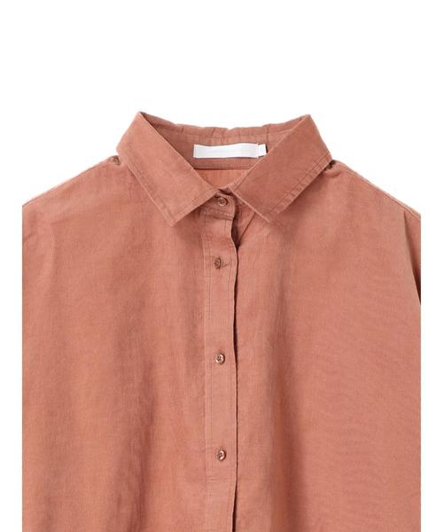 AMERICAN HOLIC(アメリカンホリック)の「ベーシック2WAY コール天シャツ(シャツ/ブラウス・レディース・チャコールグレー/ブルー/ピンクベージュ/アイボリー/ベージュ系その他・M/L)」の11枚目の写真