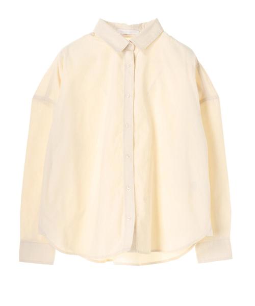 AMERICAN HOLIC(アメリカンホリック)の「ベーシック2WAY コール天シャツ(シャツ/ブラウス・レディース・チャコールグレー/ブルー/ピンクベージュ/アイボリー/ベージュ系その他・M/L)」の6枚目の写真