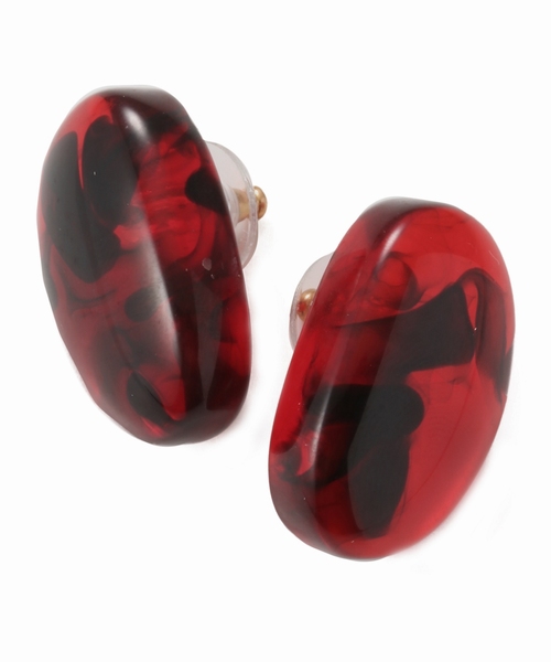 CITYSHOP(シティーショップ)の「【Jackie Brazil】 ピアス(ピアス(両耳用)・レディース・ホワイト/ブラック/レッド/シルバー・FREE)」の3枚目の写真