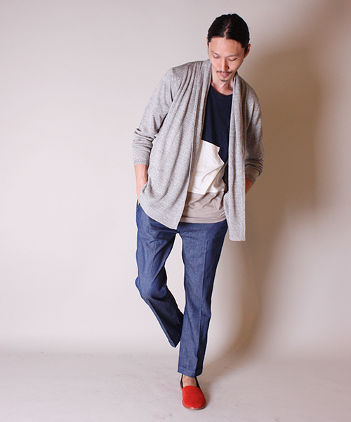 Lui's（ルイス）の「Lui's ウール前立てリブカーディガン（カーディガン/ボレロ・メンズ・ブラック/グレー/ネイビー・MEDIUM/SMALL）」の11枚目の写真