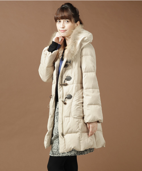 Soareak(ソアリーク)の「FURツキダッフルダウン(ダウンジャケット/コート・レディース・ブラック/キャメル・SMALL/MEDIUM)」の4枚目の写真