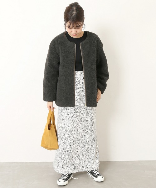 SLOBE IENA（スローブイエナ）の「ニュアンスドットロングスカート◆（スカート・レディース・ブラック/アイボリー・40/38/36）」の10枚目の写真