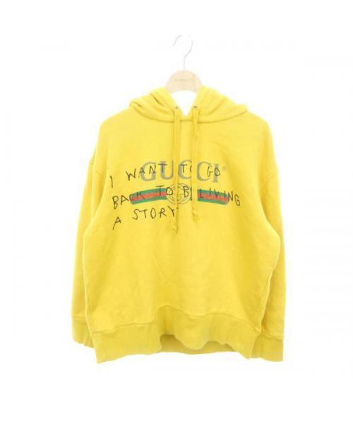 GUCCI グッチ ブランド イエロー パーカー 服 ココキャピタン ロゴ