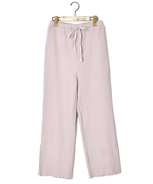 w closet（ダブルクローゼット）の「スリット入りテレコメローパンツ（その他パンツ・レディース・スミクロ/スモークグレー/ライトピンク/トップグレー/オートミール/オフホワイト・FREE）」の13枚目の写真