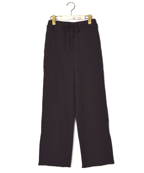 w closet（ダブルクローゼット）の「スリット入りテレコメローパンツ（その他パンツ・レディース・スミクロ/スモークグレー/ライトピンク/トップグレー/オートミール/オフホワイト・FREE）」の12枚目の写真