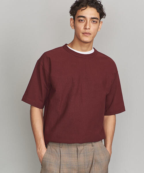 BEAUTY&YOUTH UNITED ARROWS（ビューティーアンドユースユナイテッドアローズ）の「BY 10oz ヘビー ワイド Ｔシャツ（Tシャツ/カットソー・メンズ・ブラック/ワインレッド/ホワイト/ライトグレー/オレンジ・L/XL/S/M）」の9枚目の写真