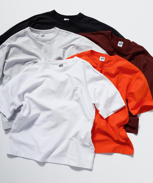 BEAUTY&YOUTH UNITED ARROWS（ビューティーアンドユースユナイテッドアローズ）の「BY 10oz ヘビー ワイド Ｔシャツ（Tシャツ/カットソー・メンズ・ブラック/ワインレッド/ホワイト/ライトグレー/オレンジ・L/XL/S/M）」の8枚目の写真