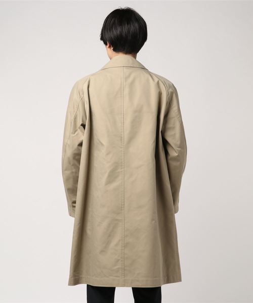 MAISON SPECIAL（メゾンスペシャル）の「“雨を弾く” ウォーターテックタスランメモリーダブルコート 【MAISON SPECIAL/メゾンスペシャル】（ステンカラーコート・メンズ・ベージュ/ダークネイビー/オフホワイト・44/48/46）」の16枚目の写真