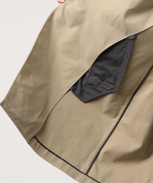 MAISON SPECIAL（メゾンスペシャル）の「“雨を弾く” ウォーターテックタスランメモリーダブルコート 【MAISON SPECIAL/メゾンスペシャル】（ステンカラーコート・メンズ・ベージュ/ダークネイビー/オフホワイト・44/48/46）」の15枚目の写真