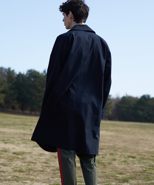 MAISON SPECIAL（メゾンスペシャル）の「“雨を弾く” ウォーターテックタスランメモリーダブルコート 【MAISON SPECIAL/メゾンスペシャル】（ステンカラーコート・メンズ・ベージュ/ダークネイビー/オフホワイト・44/48/46）」の22枚目の写真