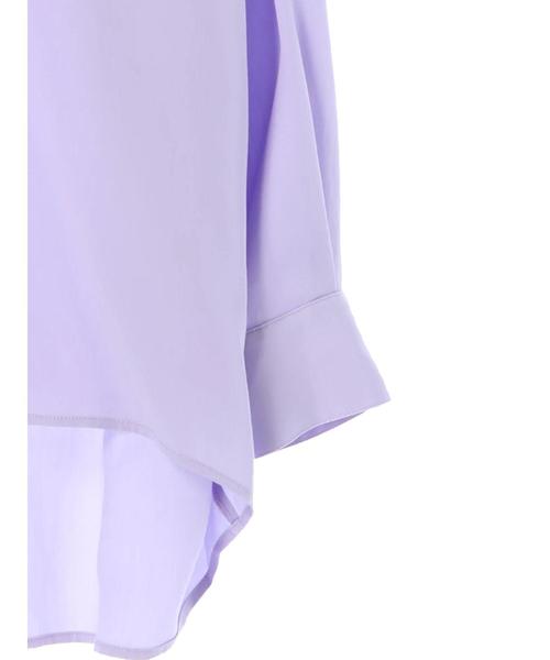 Editt by YECCA VECCA（エディットバイイェッカヴェッカ）の「P.テンセルスキッパ-シャツ（シャツ/ブラウス・レディース・カーキ/ラベンダー/ライトベージュ・FREE）」の7枚目の写真