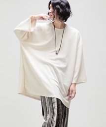 minsobi（ミンソビ）の「7分袖カットソー ビッグシルエットTシャツ（Tシャツ/カットソー）」