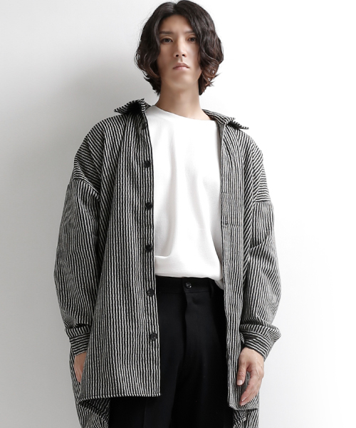 minsobi（ミンソビ）の「7分袖カットソー ビッグシルエットT