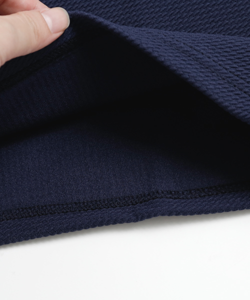 minsobi（ミンソビ）の「7分袖カットソー ビッグシルエットTシャツ（Tシャツ/カットソー・メンズ・ホワイト/チャコールグレー/スカイブルー/ブラック/ネイビー/クリーム・ONE SIZE）」の19枚目の写真