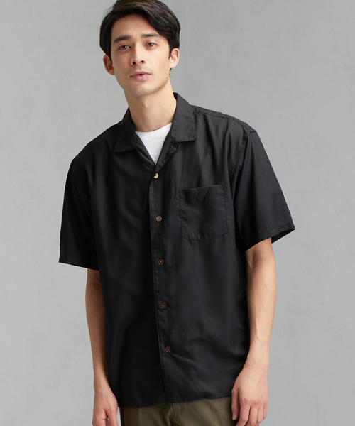 SOVEN atelier シルク100% 半袖シャツ ライムグリーン 100/2 ポケット 