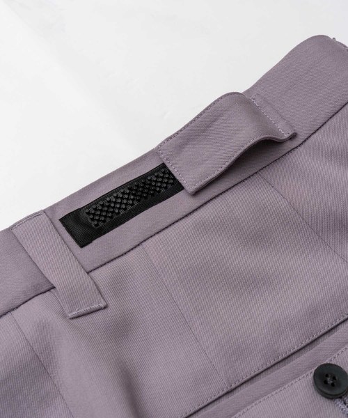 MAISON SPECIAL（メゾンスペシャル）の「ストレッチツイルワイドテーパードスラックス 【MAISON SPECIAL/メゾンスペシャル】（スラックス・メンズ・ライトパープル/イエロー/カーキ/ブラウン・44/46/48）」の7枚目の写真