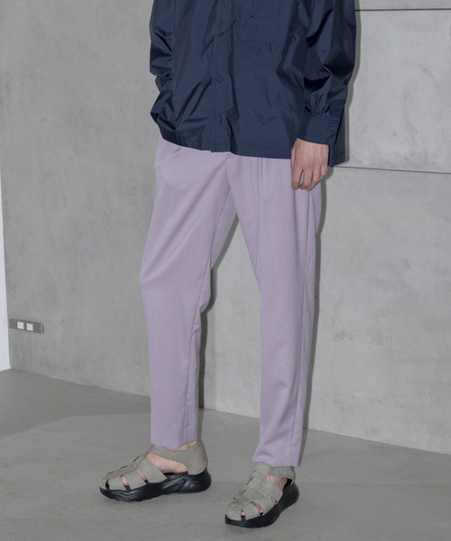 MAISON SPECIAL（メゾンスペシャル）の「ストレッチツイルワイドテーパードスラックス 【MAISON SPECIAL/メゾンスペシャル】（スラックス・メンズ・ライトパープル/イエロー/カーキ/ブラウン・44/46/48）」の10枚目の写真
