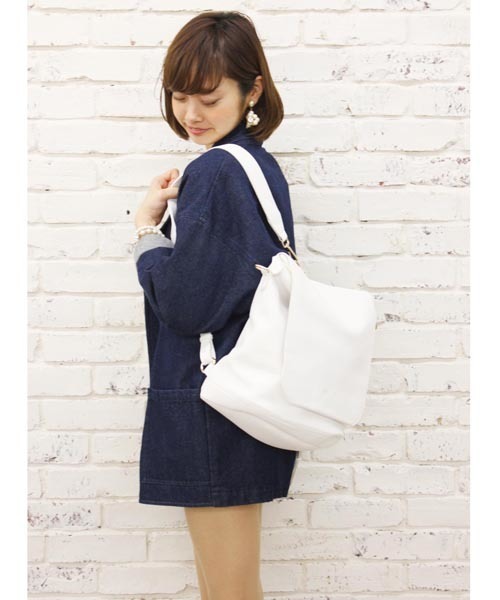 Kastane（カスタネ）の「【Kastane】2WAYリュック（バックパック/リュック・レディース・グリーン/ブラック/ホワイト/ブラウン/ピンクベージュ/ブラウン系その他・FREE）」の2枚目の写真