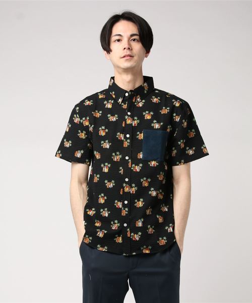 PROJECT SR'ES（プロジェクトエスアールエス）の「アロハシャツ（シャツ/ブラウス・メンズ・ホワイト/ブラック・X-LARGE/MEDIUM/LARGE）」の6枚目の写真