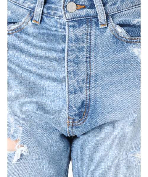 jouetie（ジュエティ）の「ダメージボーイズデニム（デニムパンツ・レディース・ライトブルー/ブラック・SMALL/MEDIUM）」の13枚目の写真