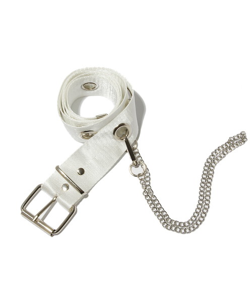 セール ファッション雑貨 シートベルト素材 ベルト チェーン付きベルト ベルト Spinns スピンズ のファッション