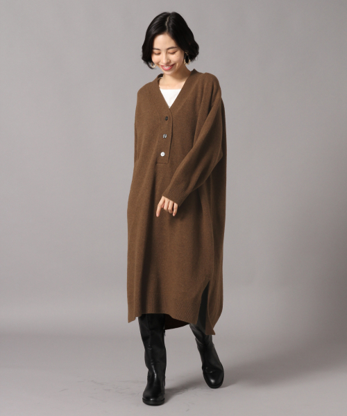 LOWRYS FARM（ローリーズファーム）の「イタリーヘンリーワンピース　840736（ワンピース・レディース・ブラック/グレー/ブラウン/ブルー/モカ/ミント・FREE）」の20枚目の写真