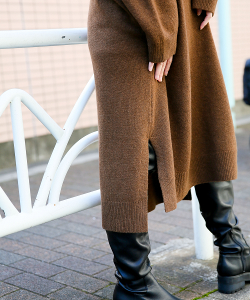 LOWRYS FARM（ローリーズファーム）の「イタリーヘンリーワンピース　840736（ワンピース・レディース・ブラック/グレー/ブラウン/ブルー/モカ/ミント・FREE）」の18枚目の写真