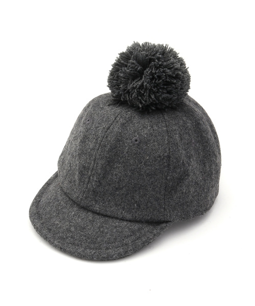 MAKE YOUR DAY（メイクユアデイ）の「梵天キャップ（キャップ・キッズ・ブラック/グレー/カーキ/ワインレッド・XS/S/M/L）」の3枚目の写真