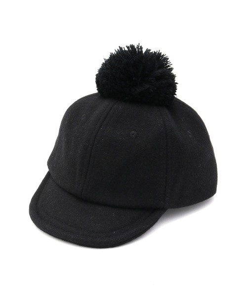 MAKE YOUR DAY（メイクユアデイ）の「梵天キャップ（キャップ・キッズ・ブラック/グレー/カーキ/ワインレッド・XS/S/M/L）」の2枚目の写真