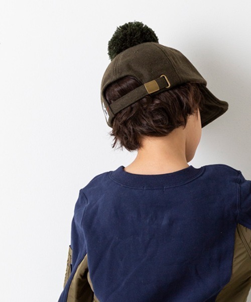 MAKE YOUR DAY（メイクユアデイ）の「梵天キャップ（キャップ・キッズ・ブラック/グレー/カーキ/ワインレッド・XS/S/M/L）」の14枚目の写真