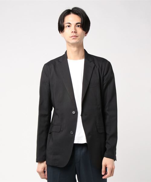 nano・universe(ナノユニバース)の「:Cool Maxエアリージャケット(テーラードジャケット)」|ブラック
