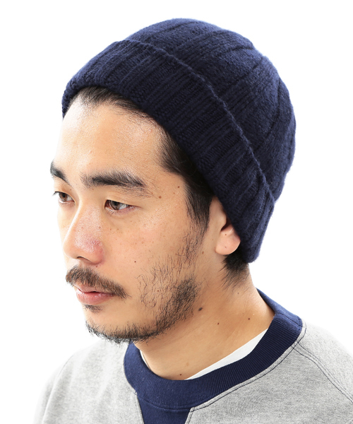 BEAMS PLUS（ビームスプラス）の「BEAMS PLUS / カシミヤ ワッチキャップ（ニットキャップ/ビーニー・メンズ・チャコールグレー/ブラック/ネイビー・ONE SIZE）」の3枚目の写真