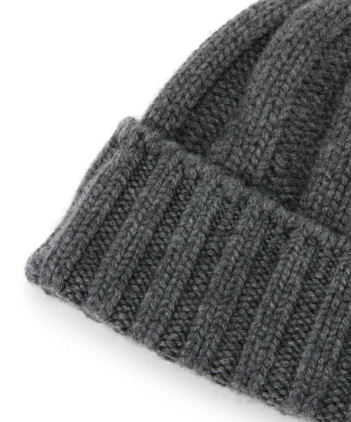 BEAMS PLUS（ビームスプラス）の「BEAMS PLUS / カシミヤ ワッチキャップ（ニットキャップ/ビーニー・メンズ・チャコールグレー/ブラック/ネイビー・ONE SIZE）」の17枚目の写真