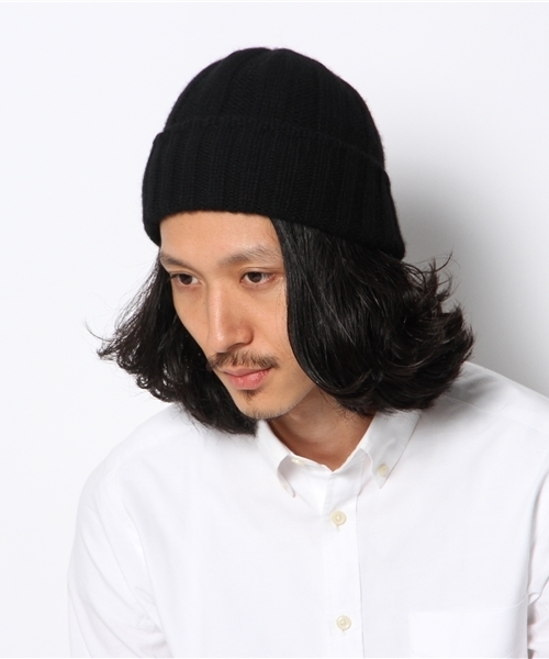 BEAMS PLUS（ビームスプラス）の「BEAMS PLUS / カシミヤ ワッチキャップ（ニットキャップ/ビーニー・メンズ・チャコールグレー/ブラック/ネイビー・ONE SIZE）」の8枚目の写真