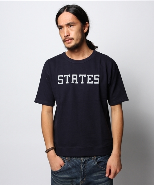 JOURNAL STANDARD(ジャーナルスタンダード)の「ミニ裏毛プリントクルーネックスウェット(スウェット・メンズ・グレー/ホワイト/アイボリー/グリーン/ネイビー・LARGE/MEDIUM)」の5枚目の写真