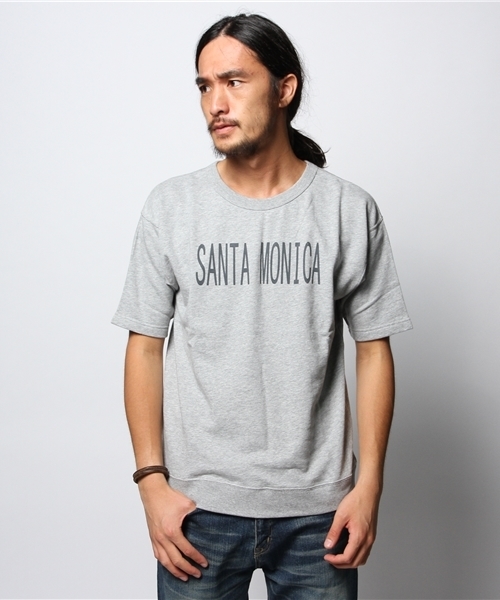 JOURNAL STANDARD(ジャーナルスタンダード)の「ミニ裏毛プリントクルーネックスウェット(スウェット・メンズ・グレー/ホワイト/アイボリー/グリーン/ネイビー・LARGE/MEDIUM)」の4枚目の写真