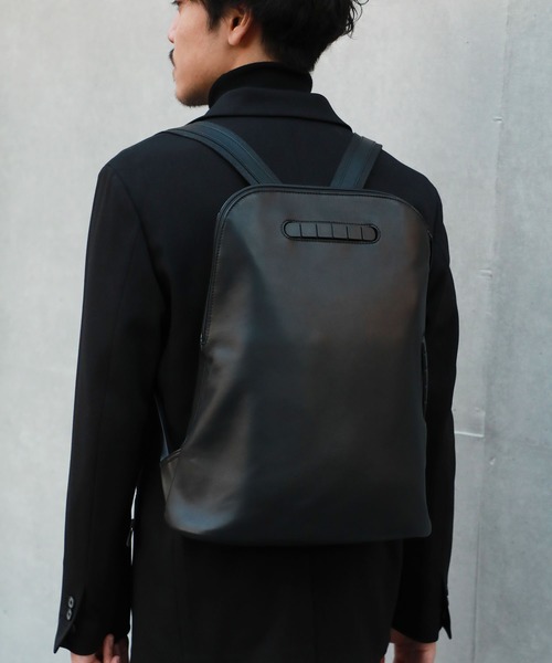 TOMOE（トモエ）の「【TOMOE】レザーバックパック / SLIM BP（バック