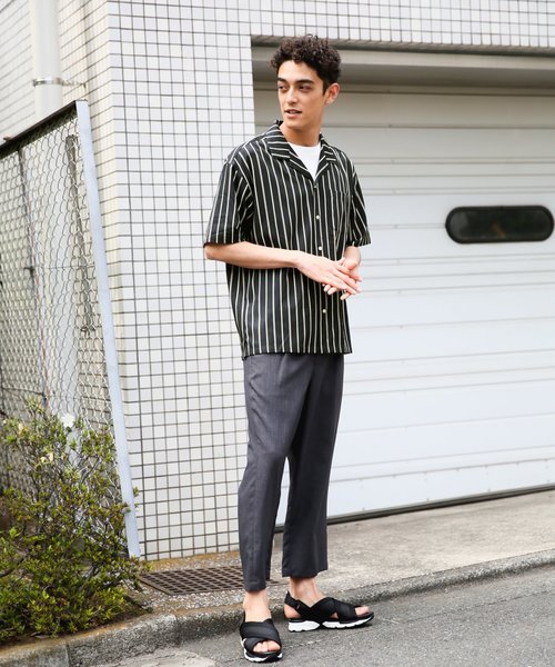 RAGEBLUE（レイジブルー）の「半袖シャツ（シャツ/ブラウス・メンズ・ブラック・MEDIUM）」の3枚目の写真