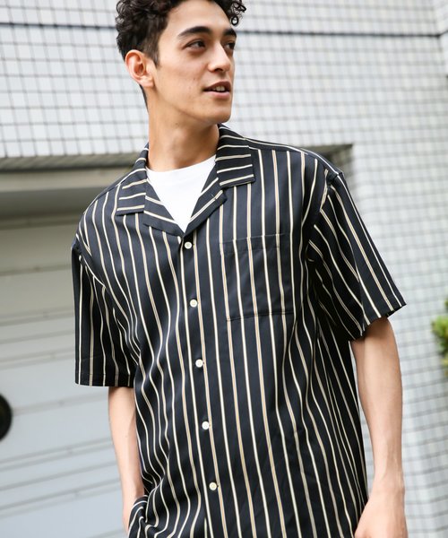 RAGEBLUE（レイジブルー）の「半袖シャツ（シャツ/ブラウス・メンズ・ブラック・MEDIUM）」の5枚目の写真