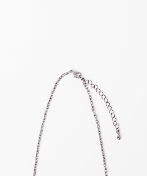 WEGO（ウィゴー）の「WEGO/2リングチェーンネックレス（ネックレス・メンズ・ブラック/シルバー・FREE）」の7枚目の写真