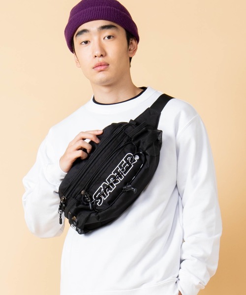 STARTER（スターター）の「∴WEGO/STARTER別注ヒップバッグ（ボディバッグ/ウエストポーチ・メンズ・ブラック/シルバー・FREE）」の6枚目の写真