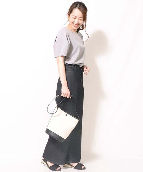 COMME CA ISM(コムサイズム)の「〈 セットアップ対応 〉イージーケア パフスリーブ ブラウス(シャツ/ブラウス・レディース・ライトグレー/ブラック・SMALL/MEDIUM/LARGE/X-LARGE)」の14枚目の写真