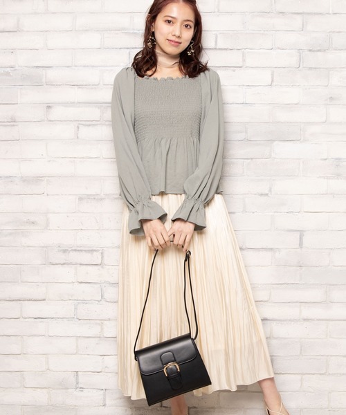 WEGO（ウィゴー）の「WEGO/ベルトフラップショルダーバッグ（ショルダーバッグ・レディース・ベージュ/ブラック/その他1・FREE）」の15枚目の写真