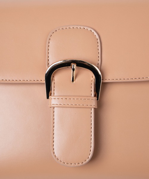 WEGO（ウィゴー）の「WEGO/ベルトフラップショルダーバッグ（ショルダーバッグ・レディース・ベージュ/ブラック/その他1・FREE）」の9枚目の写真