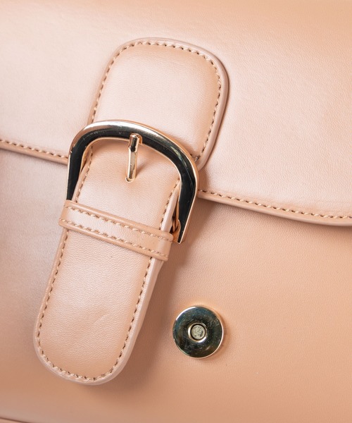 WEGO（ウィゴー）の「WEGO/ベルトフラップショルダーバッグ（ショルダーバッグ・レディース・ベージュ/ブラック/その他1・FREE）」の8枚目の写真