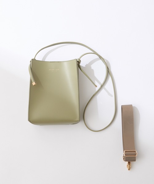 natural couture（ナチュラルクチュール）の「2WAYスクエアショルダーバッグ（ショルダーバッグ・レディース・ブラック/ベージュ/アイボリー/ミント/ブラック系その他/その他1・FREE）」の5枚目の写真